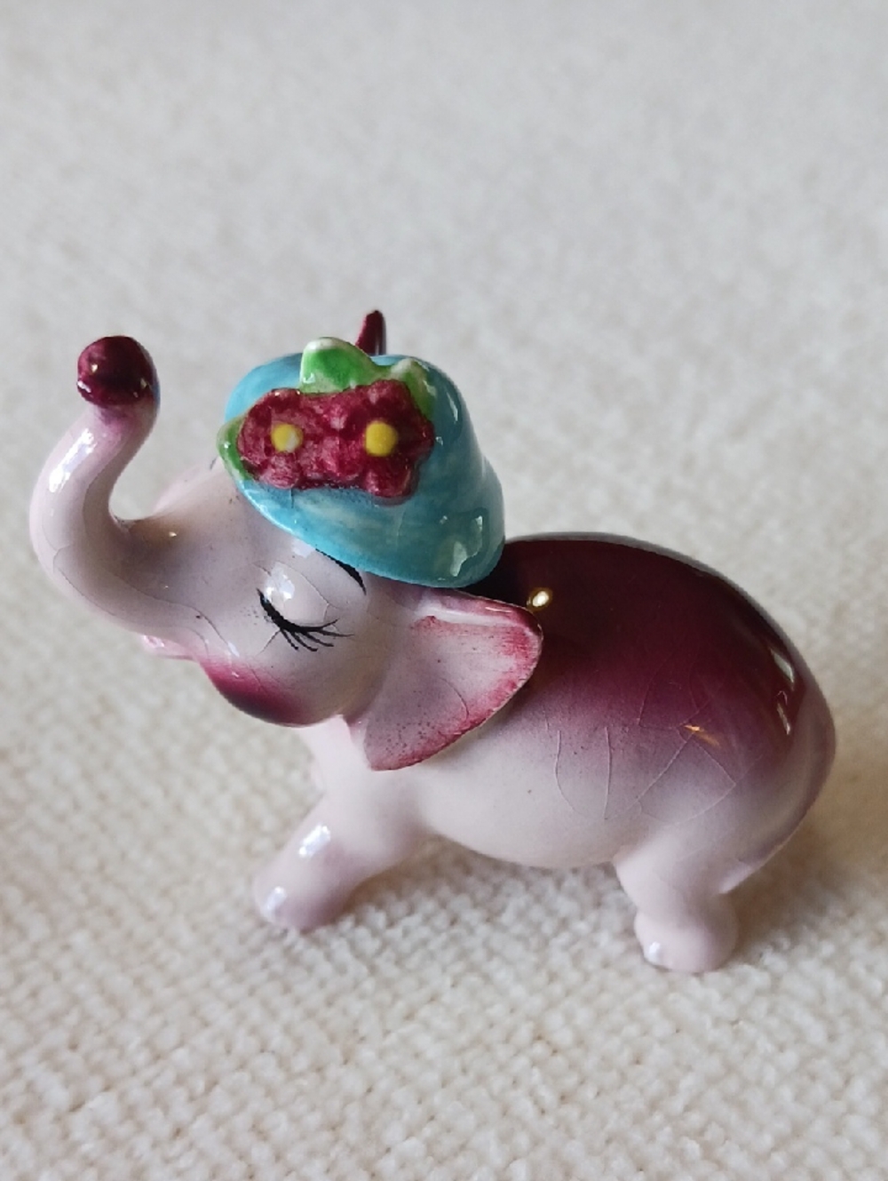 Vintage~ Ceramic Elephant Figurines- adorable lot of 7 - Picture 12 of 16